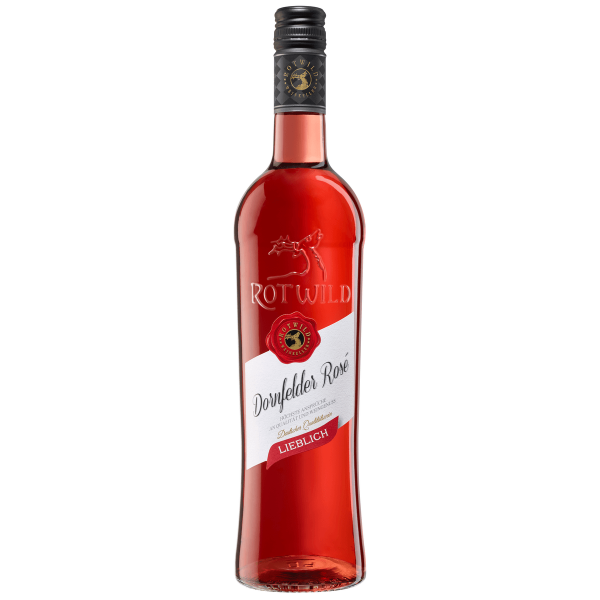 Bild von Rotwild Dornfelder Rose lieblich 0,75L