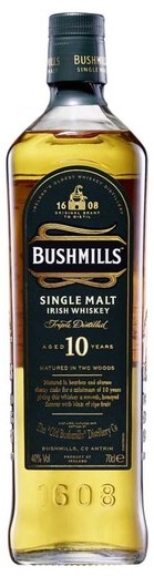 Bild von BUSHMILLS WHISKEY 10J   40%  0,7L