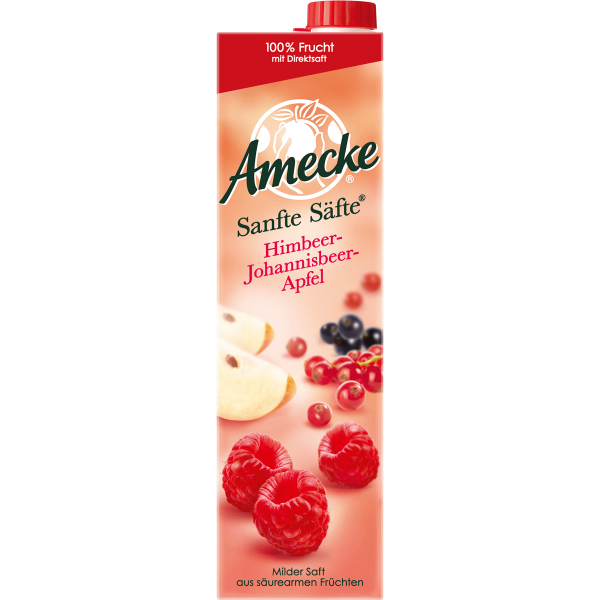 Bild von Amecke Sanfte Säfte Himbeere Johannisbeere Apfel  1L